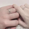 唯一（Winy）999纯银情侣戒指一对男女款求婚告白生日对戒情人节礼物女朋友 实拍图