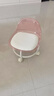 亚克力小凳子静音带万向轮儿童学步凳网红小椅子滑轮矮凳浴室凳 颜色随机【活动款】 实拍图