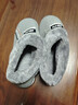 回力室内包跟男士棉拖鞋厚底保暖棉鞋冬季带后跟居家加绒拖鞋女冬 浅灰色 40-41 标准码 实拍图
