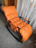 傲蕉摇摇椅成人躺椅懒人沙发单人沙发双人摇椅可坐躺睡卧室阳台午休椅 单人【橙色黑架】冬夏两用可拆洗 可躺可睡 实拍图