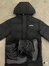 阿迪达斯（adidas）长款羽绒服男女同款鸭绒连帽保暖防风防钻绒潮流外套 M码 实拍图
