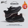 回力（Warrior）官方男鞋冬季款皮面休闲跑步鞋男老爹鞋子男士运动鞋男黑卡其44 实拍图