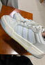 adidas ENTRAP美式校园风运动少年感复古篮球风板鞋男女阿迪达斯   白色/浅蓝/灰色   36.5 实拍图