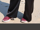足力健【年货送爸妈】老人鞋中老年轻便休闲散步鞋2431380J 女 酒红 39 实拍图