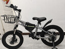 凤凰（Phoenix）儿童自行车男女宝宝脚踏车3-8-12岁儿童山地车14-18-22寸小孩单车 极氪辐条轮+ 炫酷银+ 悍马辅助轮 16寸适合身高（105-130cm） 实拍图