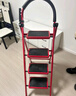 忆琳居梯子家用安全人字梯折叠梯伸缩多功能楼梯便捷扶梯加厚红色四步 实拍图