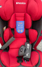 Heekin德国 儿童安全座椅汽车用0-4-12岁婴儿宝宝360度旋转ISOFIX硬接口 尊享红(遮阳棚+上拉带+侧保护) 实拍图