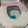 Creative art马桶垫秋冬保暖加厚加绒垫圈可水洗马桶圈垫冬天坐便套拉链款通用 实拍图