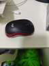 罗技（Logitech）M185鼠标 无线鼠标 办公鼠标 对称鼠标 黑色红边 带无线2.4G接收器 实拍图