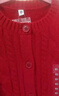 优衣库童装女童souffle yarn舒芙蕾开衫长袖毛衣外套478173 15 珊瑚红色 160 实拍图