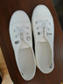鞋子女鞋2025年新款帆布鞋ins百搭潮流小白鞋女爆款春季休闲布鞋 白色 K16 38 实拍图