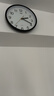 康巴丝（Compas）挂钟客厅2025款简约办公日历钟表石英钟表挂墙时钟 3221黑白色 实拍图