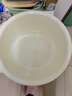 新款圆形家用洗脸盆加厚卫生间厨房洗衣洗菜洗脚宿舍泡脚盆 奶油黄 大号plus【直径37CM】 实拍图