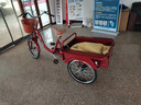 永久老年脚蹬三轮车老人脚踏脚踩自行单车人力车代步拉货轻便成人 70斗酒红色-变速双链条-液压减震 实拍图