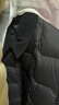 坦博尔轻薄羽绒服女短款翻领宽松舒适衬衫式女士外套330226D 黑色170 实拍图