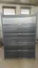 帅仕（shuaishi）厨房用具置物架落地多层餐边柜收纳碗柜家用橱柜微波炉烤箱储物柜 【升级特厚】灰6层120长42深丨高硬度实心门丨特强承重 实拍图