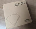CLITON扇形咖啡滤纸 滴漏式手冲咖啡粉过滤网滤杯滤纸2-4人份100张 实拍图