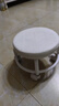 【京喜甄选】椅子万向轮美缝凳子带轮旋转擦地矮凳美甲修脚凳滑轮 儿童凳-米白色款 实拍图