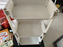 京东物流 书架推车式置物架移动落地储物架简易多层收纳架 3层 【带轮】容量升级 【稳固不晃】 实拍图