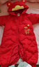 巴拉巴拉婴儿连体衣羽绒服宝宝男童女童2025新款冬装外出哈衣爬服造型拜年 实拍图