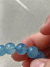 石玥珠宝精品9-10mm海蓝宝石手串本命年转运珠天然水晶手链男女士款礼物 实拍图