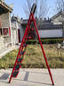 星奇堡 家用梯子工程梯折叠多功能人字梯伸缩室内加厚两用梯子 加厚八步梯-红色 实拍图