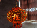 星光耀程旋转阳台灯笼中国风大门口红灯笼喜庆铁艺乔迁结婚过年过节福字 元宝五福款直径40CM送LED旋转 实拍图