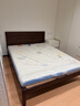 源氏木语实木床卧室双人床小户型黑胡桃木月兮大板床1.5*2.0米高铺京享家 实拍图