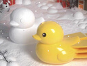 东之天地雪球夹儿童玩雪工具玩具套装加厚爱心鸭子夹雪模具玩沙打雪仗神器 三件套大号【34cm】【大黄鸭+爱心+恐龙】颜色随机 实拍图