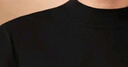 布先生佟大为明星同款春秋可机洗毛T羊毛衫男士毛衣纯色针织打底衫 【小高领】钢琴黑 L /175 实拍图