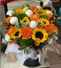 冉子花坊鲜花速递同城配送向日葵混搭抱抱桶玫瑰送女友爱人生日礼物真鲜花 抱抱桶混搭 实拍图