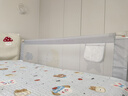 M-CASTLE床围栏婴儿童床上挡板宝宝床边防摔床护栏三面拼接防夹防掉床围挡 银河灰 单面装 2.0米 实拍图