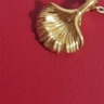 周六福三生有幸黄金吊坠女足金银杏叶生日礼物A048975 不含链 约0.22g 实拍图