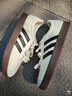 adidas「T头鞋」VL COURT复古休闲板鞋德训鞋男女阿迪达斯轻运动 汉玉白/黑色/树脂黄   44 实拍图