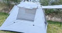 探险者帐篷户外露营防雨过夜3人-4人便携式折叠露营帐篷全自动加厚防晒 2-3人银胶款【一门一窗】云雾白 实拍图