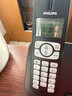 飞利浦（PHILIPS）无绳电话机 无线座机 子母机 办公家用 屏幕白色背光 全新升级 DCTG1861G 黑色 实拍图