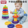 MKBIBI叠叠乐婴儿套圈玩具早教不倒翁彩虹套圈环积木1-3岁生日礼物 实拍图