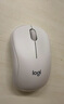 罗技（Logitech）M221 轻音鼠标 无线鼠标 办公鼠标 对称鼠标 带无线微型接收器 米白色 实拍图