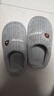 儿童棉拖鞋女童冬季2025新款男童防滑家用居家宝宝毛毛室内拖鞋 灰色 34/35码(适合脚长20cm) 实拍图