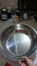 【不锈钢】和面盆厨房烘焙家用火锅盆洗菜打蛋汤锅盆醒面盆料理盆 32cm【热卖款】不锈钢 和面盆 实拍图