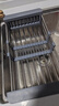 京严水槽沥水架可伸缩置物架不锈钢碗碟碗盘收纳架水池沥碗架洗菜篮 实拍图