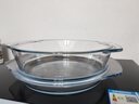 格娜斯双耳透明耐热玻璃碗大号带盖微波炉专用碗汤碗面碗沙拉碗烤箱碗2L 实拍图