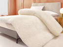无印良品100%澳洲羊毛床褥毯子单人宿舍加厚床垫遮盖物家用保暖羊羔绒褥子 羊毛白色【100%羊毛 无异味】 150*200cm【加厚保暖 升温迅速】 实拍图