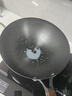 中康铁锅炒锅不粘锅经典款深氮极铁锅圆底精铁无涂层防锈明火燃气32cm 实拍图