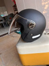 凤凰（Phoenix）3C认证电动车摩托车头盔复古款888亚光黑 男女四季通用电瓶车3/4半盔冬季保暖骑行安全帽均码 实拍图
