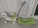 有喜娃木马儿童摇马多功能两用1-3-5宝宝生日礼物玩具车加大婴儿摇摇马 浅绿二合一（靠背围栏推把） 实拍图