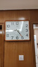 康巴丝（Compas）挂钟客厅大尺寸家用教室方形老人石英钟表挂墙时钟1003木纹色50cm 实拍图