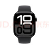 Apple/苹果 Watch Series 10 智能手表GPS款46毫米亮黑色铝金属表壳黑色运动型表带M/L MX273CH/B 实拍图