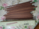 双枪红檀木筷子天然抗菌木筷 家用实木无漆无蜡筷子餐具套装10双 实拍图