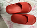 果洛菲踩屎感eva结婚凉拖鞋男女夏季红色喜庆本命年高端陪嫁 红色 44-45 实拍图